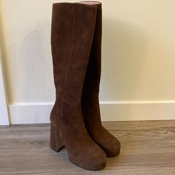 Gucci Madame Suede Leather Platform Knee High Boot EU Size 36 NWT - Picture 8 of 16